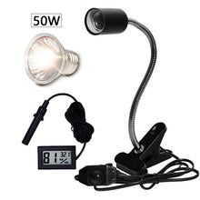 Load image into Gallery viewer, Reptile Lamp Set UVA+UVB 3.0 Lamp Clip-on Bulb Lamp Holder Thermometer Hygrometer Turtle Tortoises Basking Lamp Heat light Kit